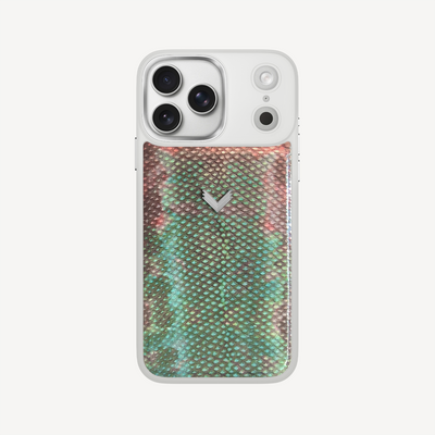 iPhone 17 Pro Max Phone Case, Python Leather
