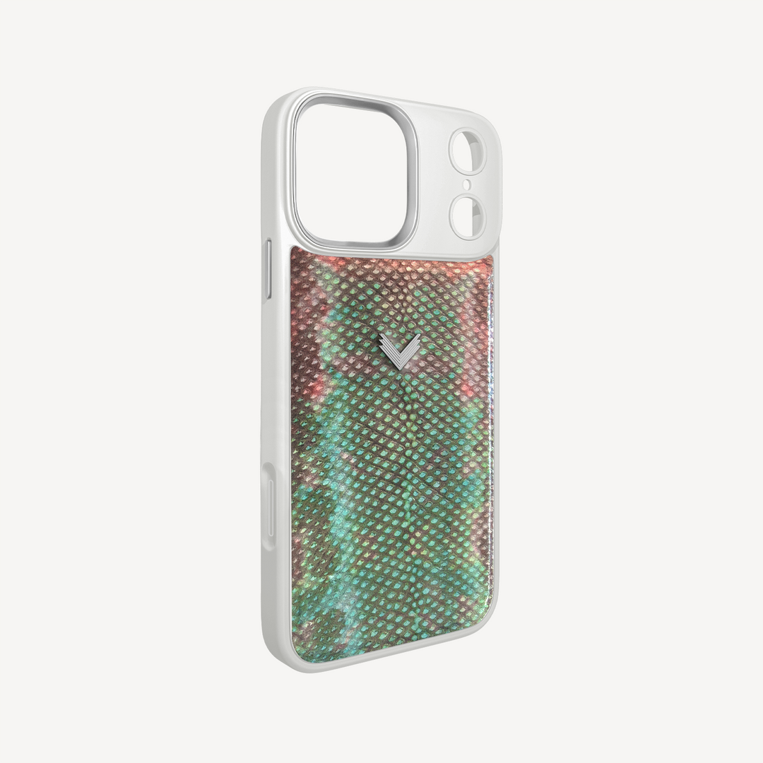 iPhone 17 Pro Max Phone Case, Python Leather