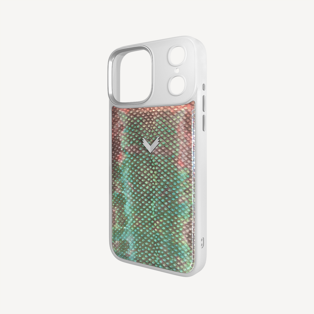 iPhone 17 Pro Max Phone Case, Python Leather