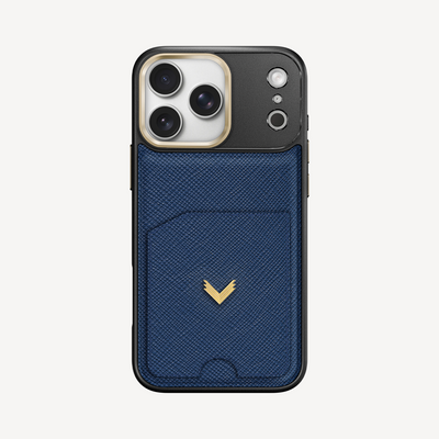 iPhone 17 Pro Max Phone Case, Saffiano Leather, Card Holder