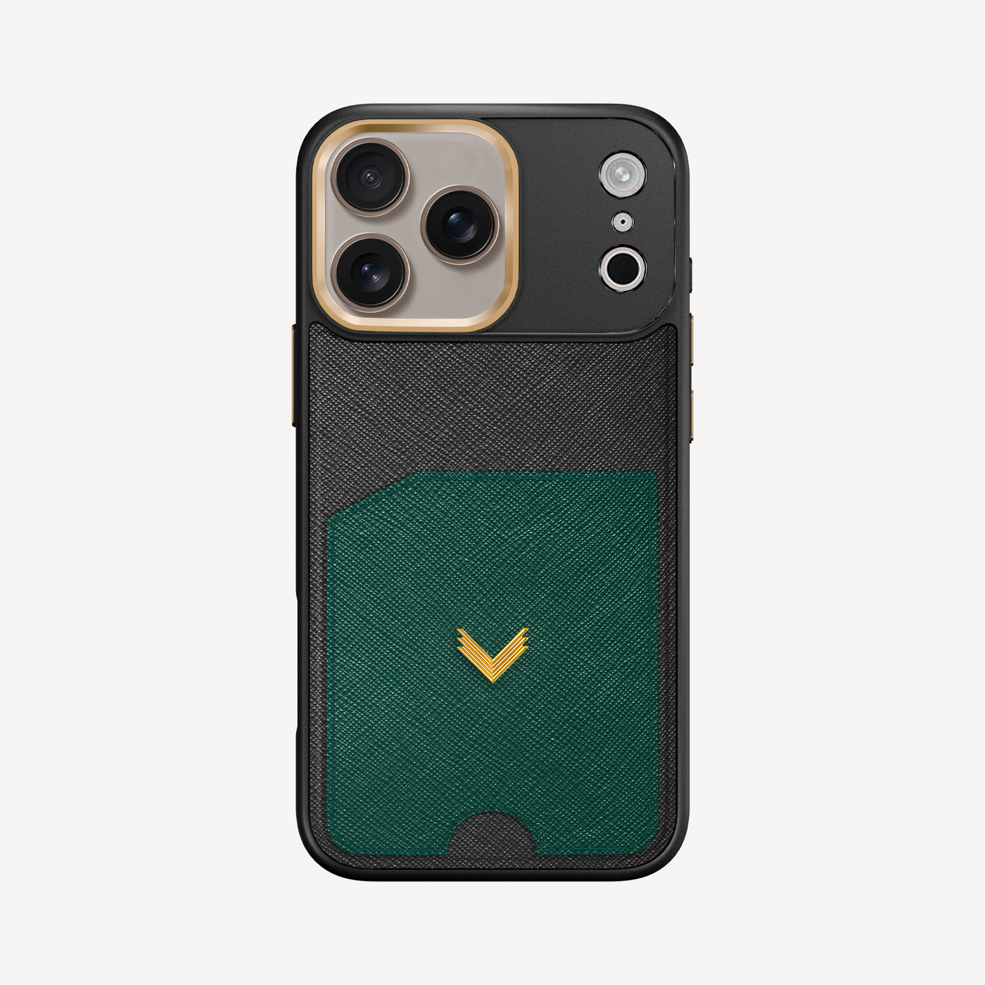 iPhone 17 Pro Max Phone Case, Saffiano Leather, Card Holder
