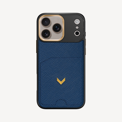 iPhone 17 Pro Phone Case, Saffiano Leather, Card Holder