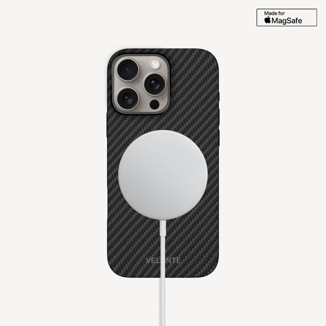 iPhone 15 Pro Phone Case, Kevlar Rubber, Aramid Fiber, MagSafe