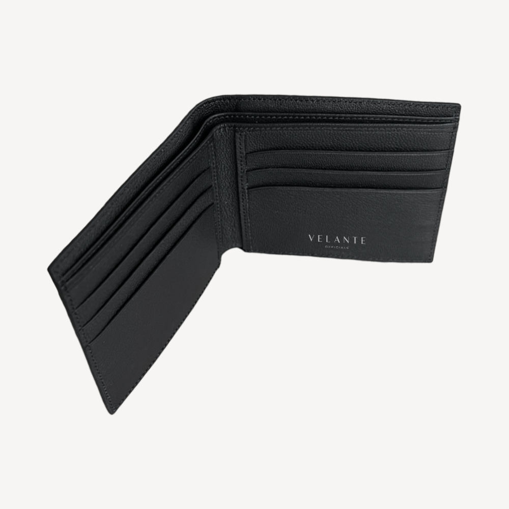 Classic Wallet, Calf Leather, Crocodile Texture 