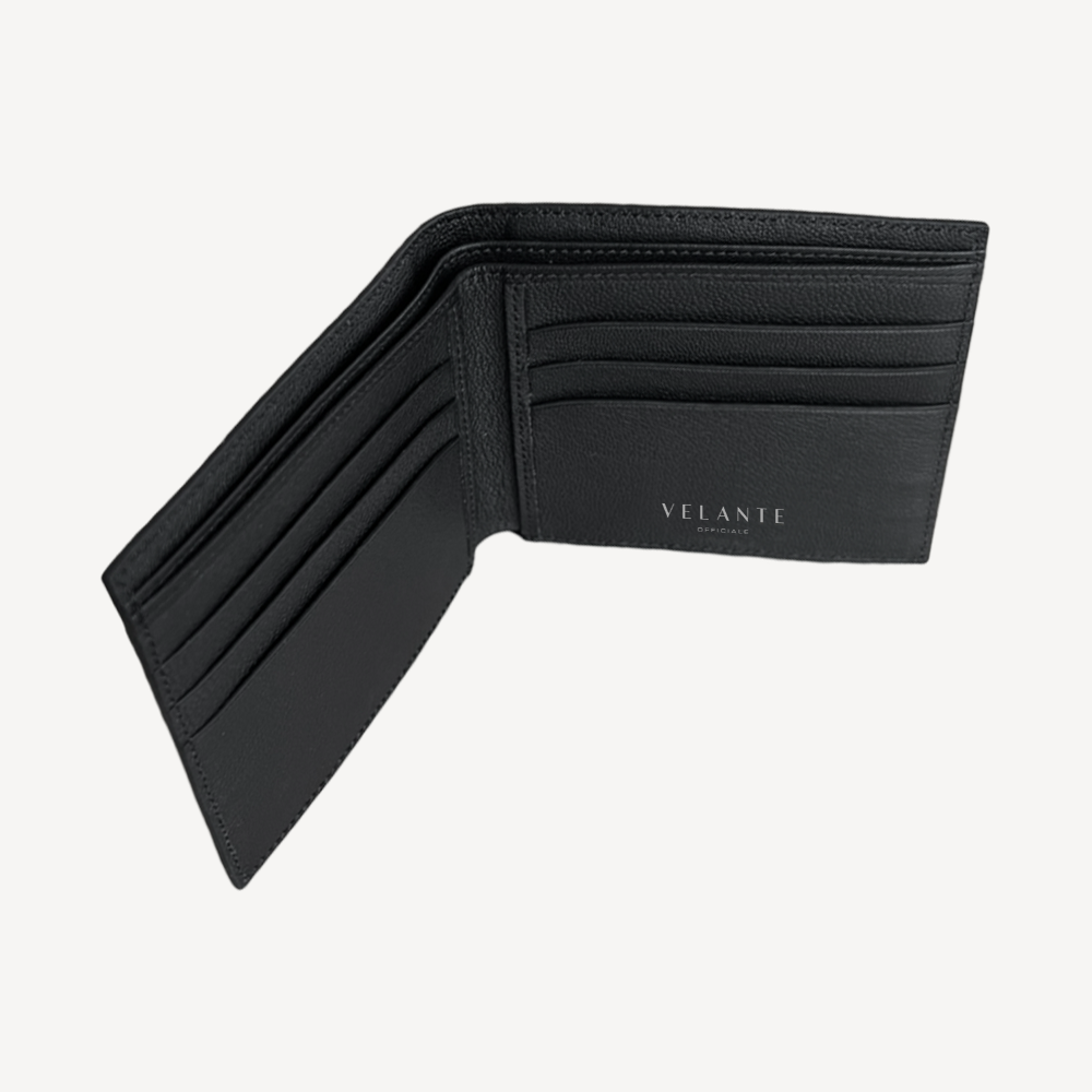 Classic Wallet, Calf Leather, Crocodile Texture