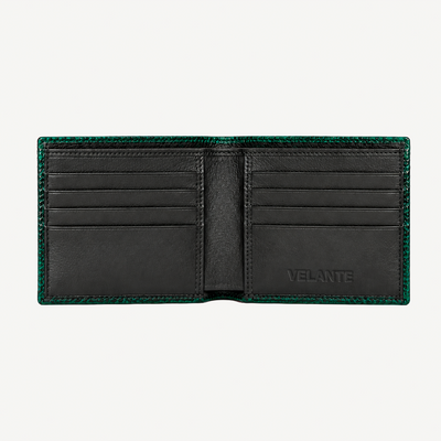 Classic Wallet with Interior Edge, Python Leather