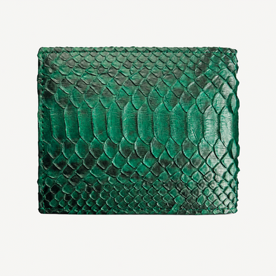 Classic Wallet with Interior Edge, Python Leather
