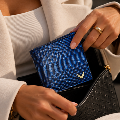 Classic Wallet, Python Leather