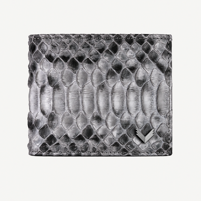 Classic Wallet with Interior Edge, Python Leather