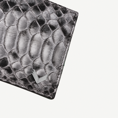Classic Wallet with Interior Edge, Python Leather