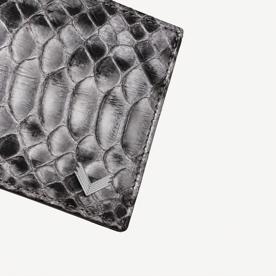 Classic Wallet with Interior Edge, Python Leather