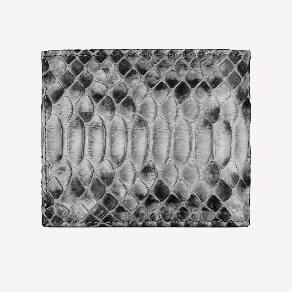 Classic Wallet with Interior Edge, Python Leather