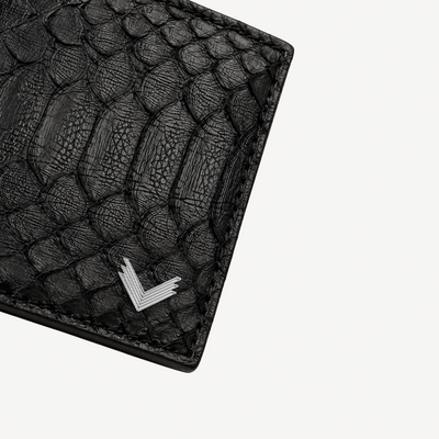 Classic Wallet with Pocket, Python Leather