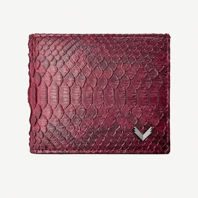 Classic Wallet with Interior Edge, Python Leather