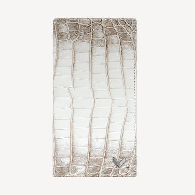 Bifold Wallet, Crocodile Leather Himalaya