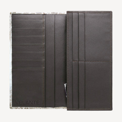 Bifold Wallet, Crocodile Leather Himalaya