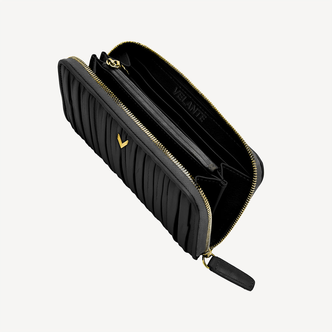 Zipper Wallet, Calf Leather