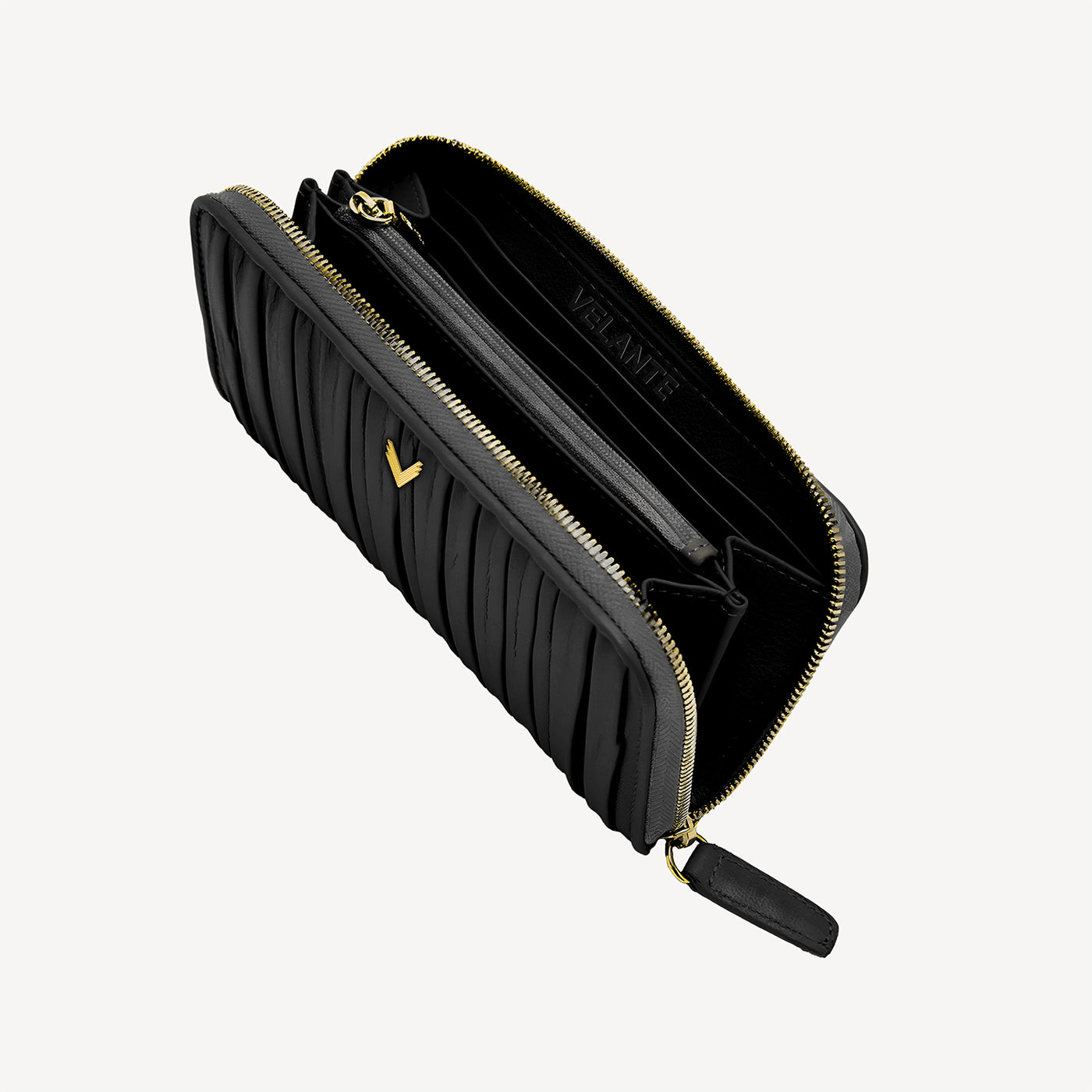 Zipper Wallet, Calf Leather