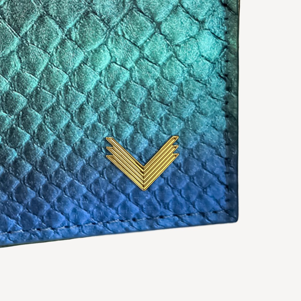 Passport Wallet, Python Leather