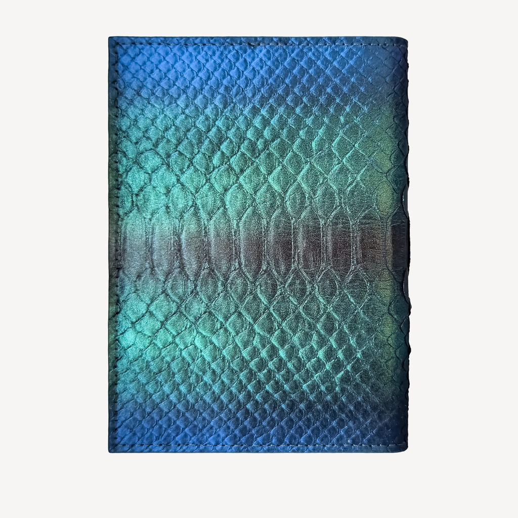 Passport Wallet, Python Leather