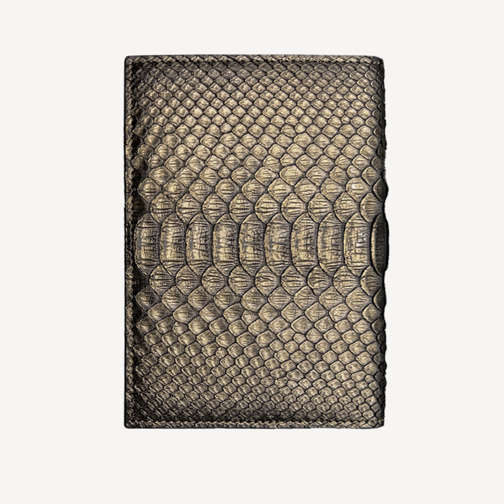 Passport Wallet, Python Leather