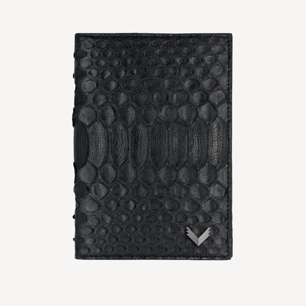 Passport Wallet, Python Leather