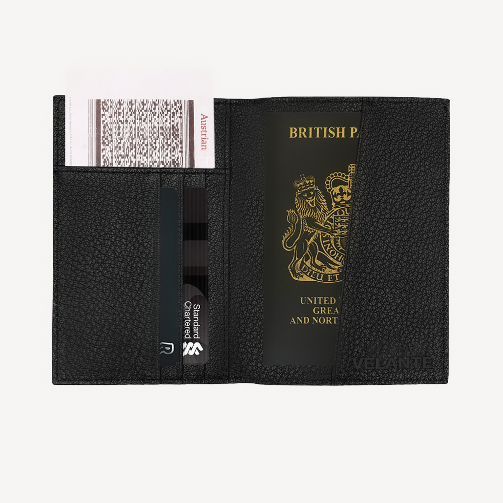 Passport Wallet, Python Leather