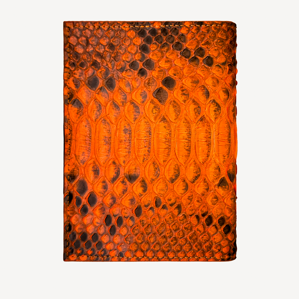 Passport Wallet, Python Leather