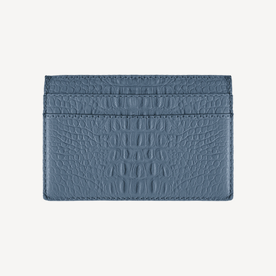 Card Holder, Calf Leather, Alligator Texture