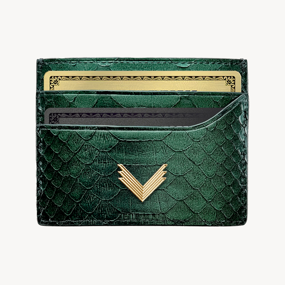 Card Holder, Python Leather