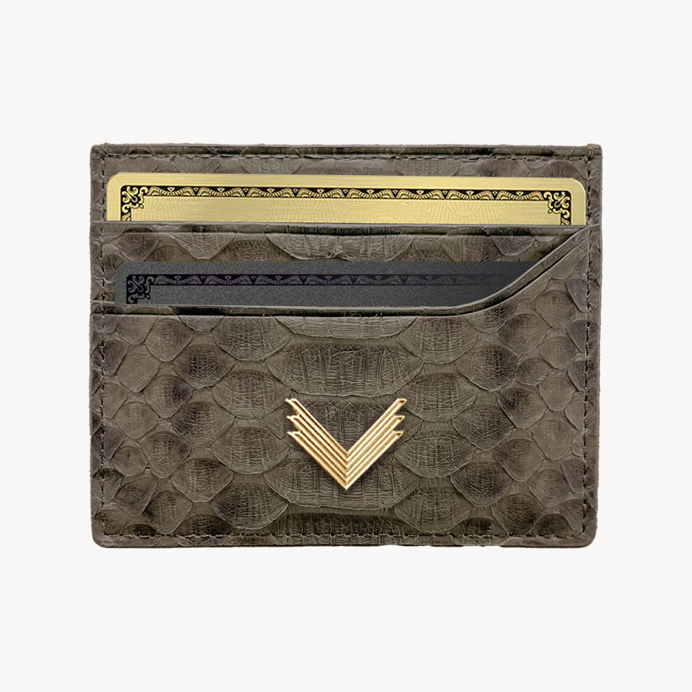 Card Holder, Python Leather