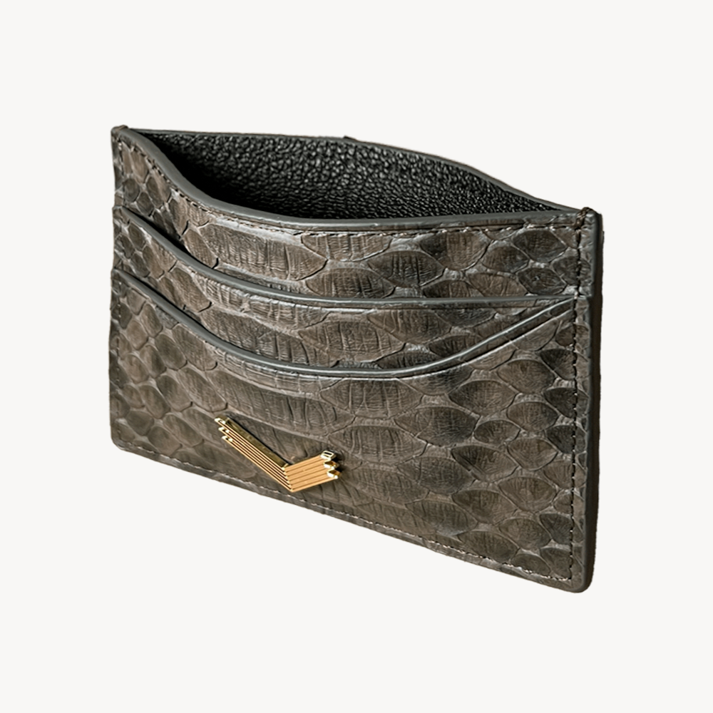 Card Holder, Python Leather