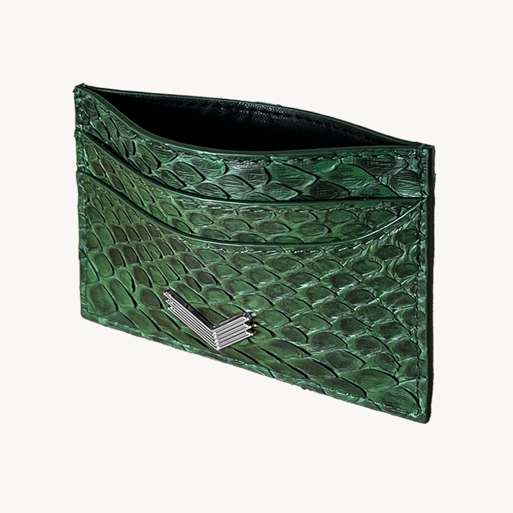 Card Holder, Python Leather