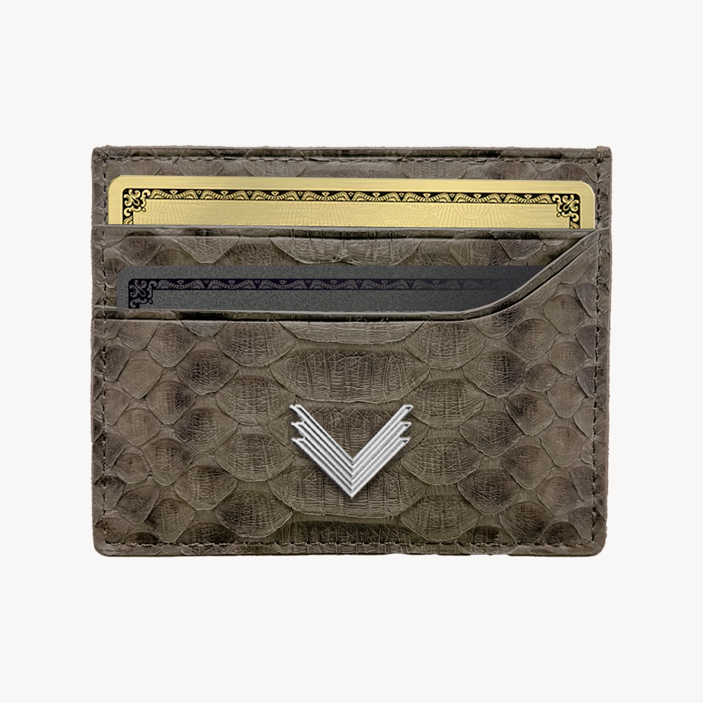 Card Holder, Python Leather