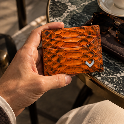 Card Holder, Python Leather
