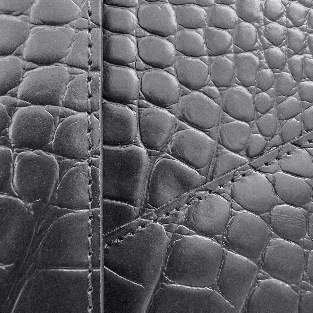 Macbook Laptop Cover, Calf Leather, Crocodile Texture
