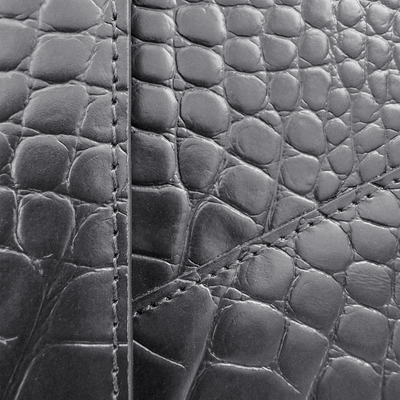 Macbook Laptop Cover, Calf Leather, Crocodile Texture