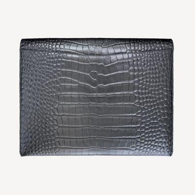Macbook Laptop Cover, Calf Leather, Crocodile Texture
