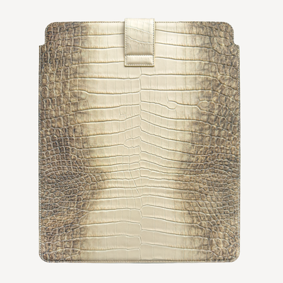 iPad Case 12.9", Calf Leather, Crocodile Texture