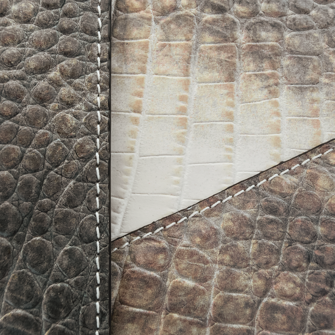Macbook Laptop Cover, Calf Leather, Crocodile Texture