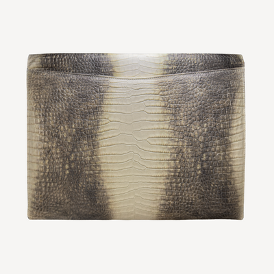Macbook Laptop Cover, Calf Leather, Crocodile Texture