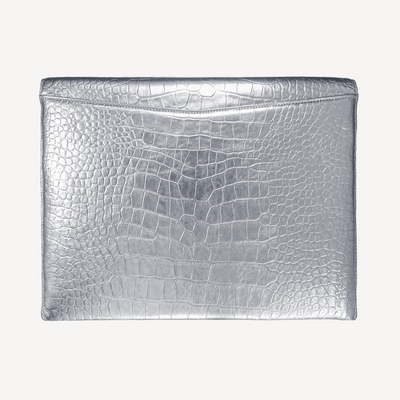 Macbook Laptop Cover, Calf Leather, Crocodile Texture