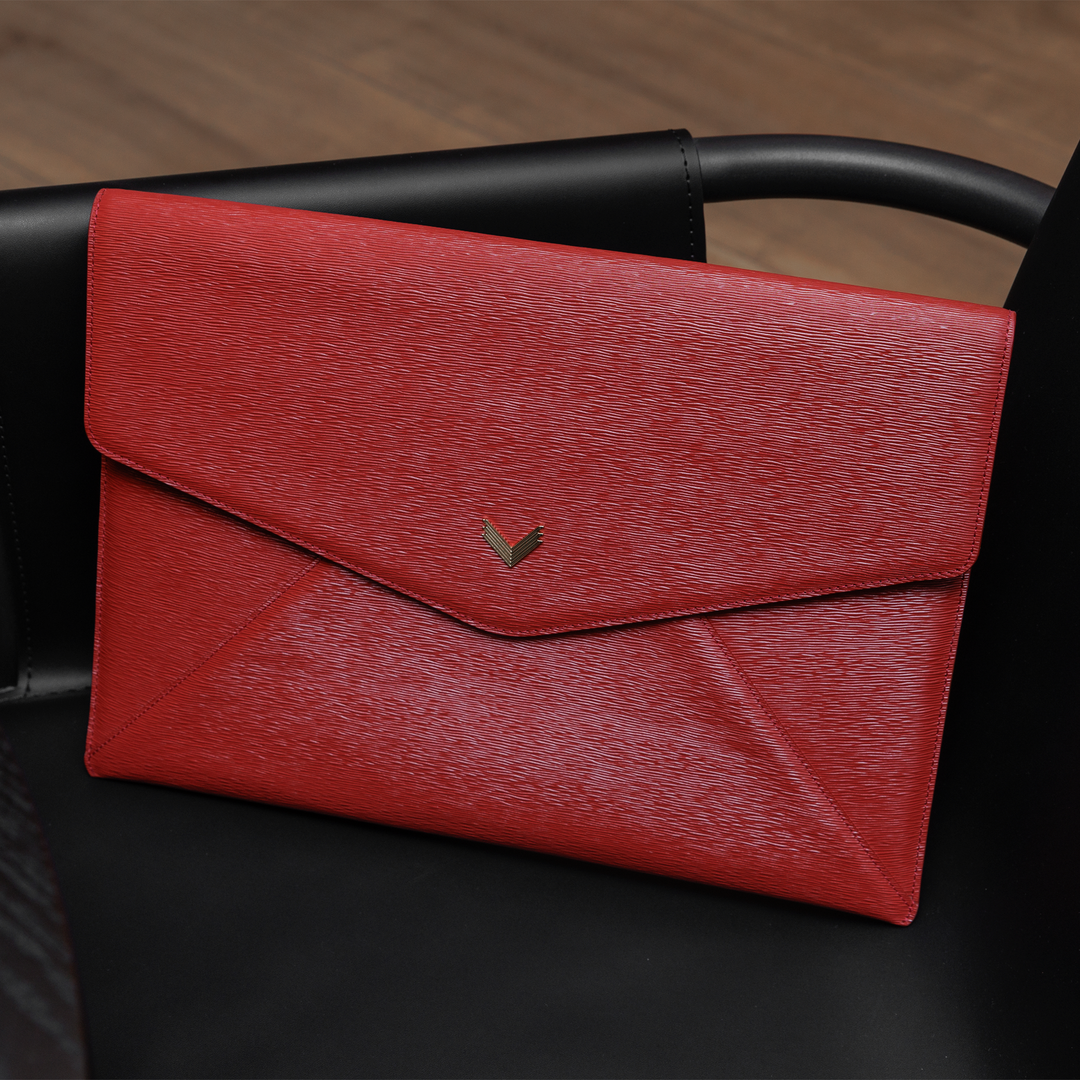 Macbook Laptop Cover, Calf Leather, Dune Texture