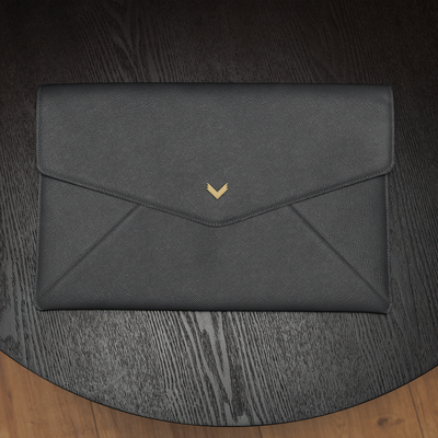 Macbook Laptop Cover, Calf Leather, Saffiano Texture
