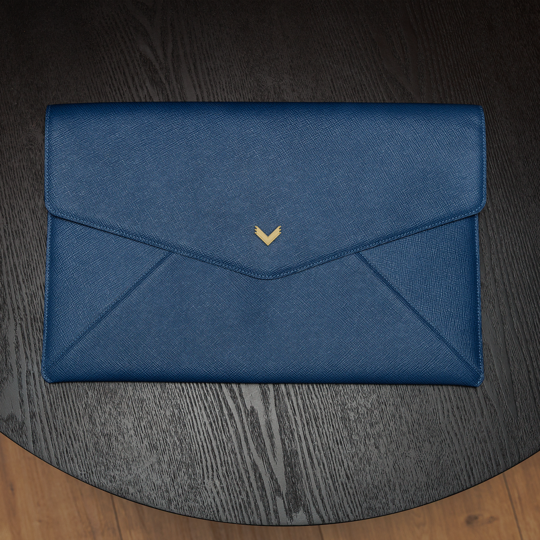 Macbook Laptop Cover, Calf Leather, Saffiano Texture