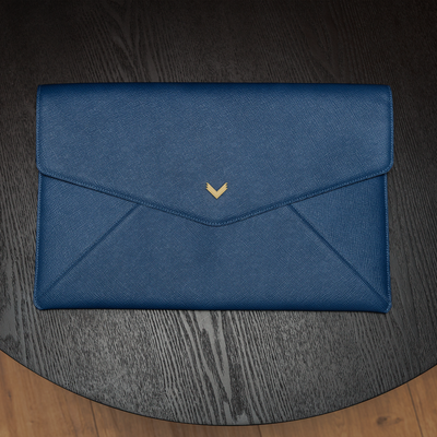 Macbook Laptop Cover, Calf Leather, Saffiano Texture