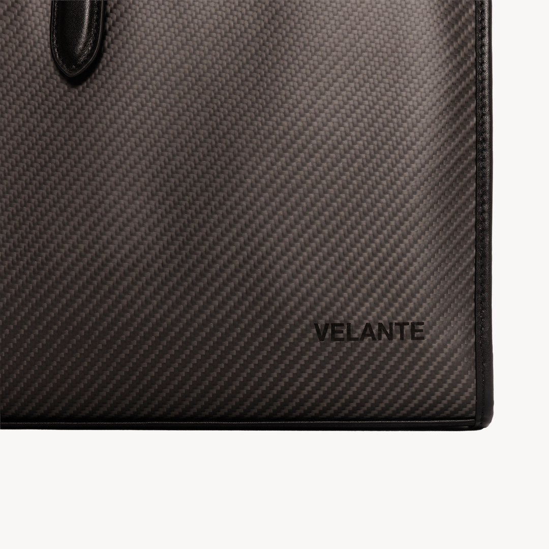 Laptop Cover, Carbon Fibre, Calf Leather