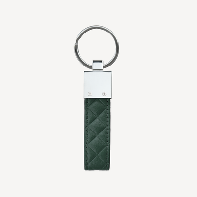 Keyring, Calf Leather, Silver