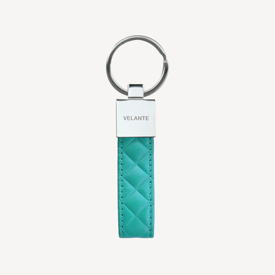 Keyring, Calf Leather, Silver