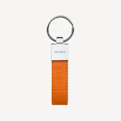 Keyring, Calf Leather, Silver